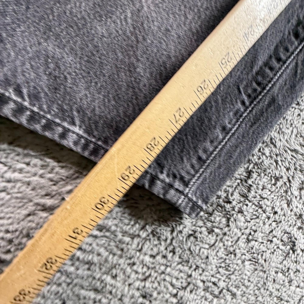 Levi's Baggy Dad Jeans Womens 24 Gray Premium 100% Cotton High Waist Relaxed - Picture 7 of 10